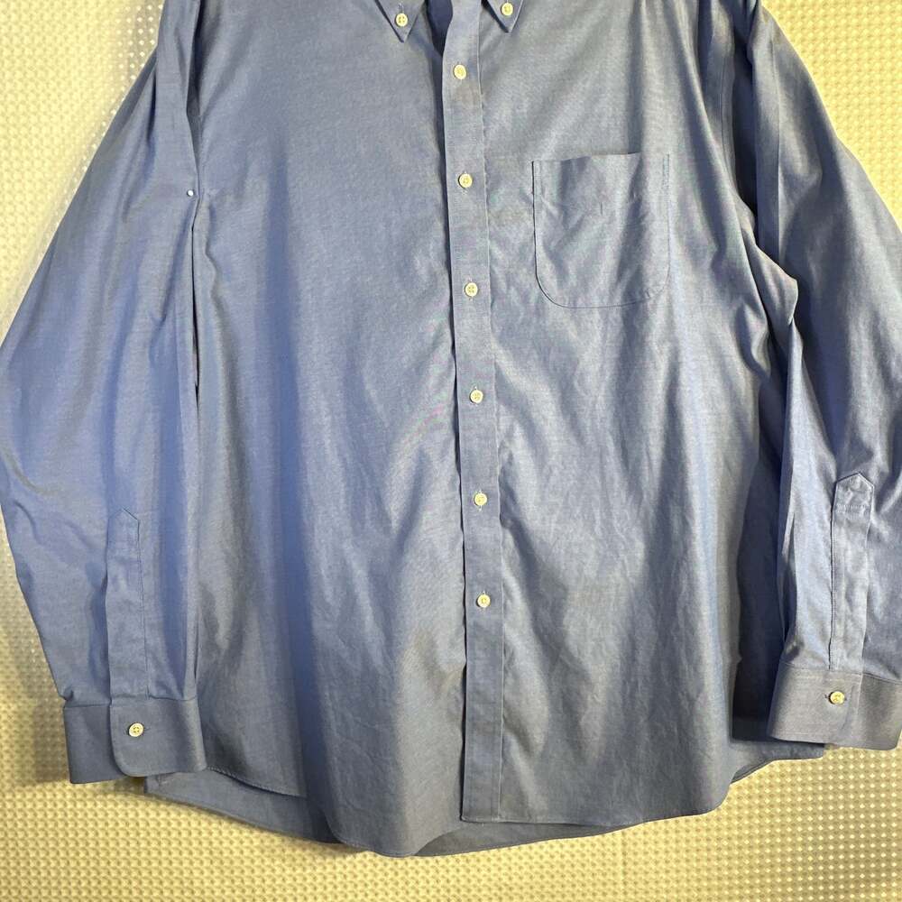 Brooks Brothers Regent Fit Non-Iron Stretch Supima Cotton Polo Dress Shirt Blue